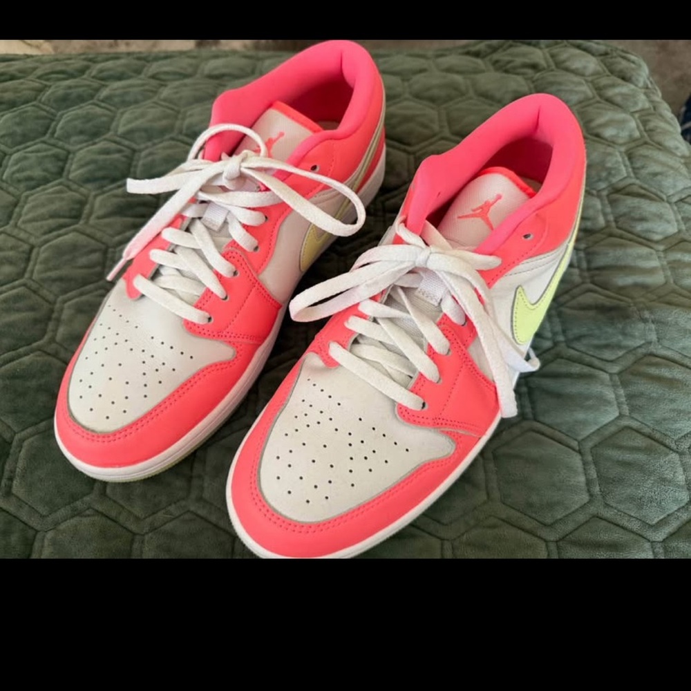 Nike Pink and White Sneakers